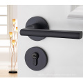 Trava da porta europeia Simplicidade moderna maçaneta de porta de madeira sólida go-sh16